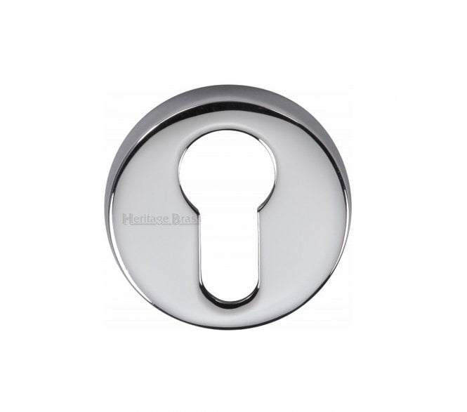 Heritage Brass V4008 Euro Profile Escutcheon 46mm - Polished Chrome