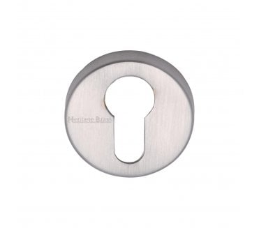 Heritage Brass V4008 Euro Profile Escutcheon 46mm - Satin Chrome
