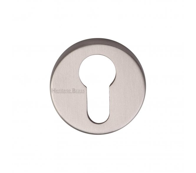 Heritage Brass V4008 Euro Profile Escutcheon 46mm - Satin Nickel