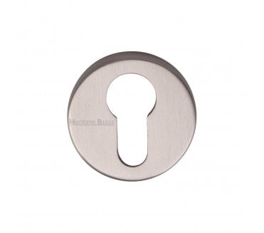 Heritage Brass V4008 Euro Profile Escutcheon 46mm - Satin Nickel