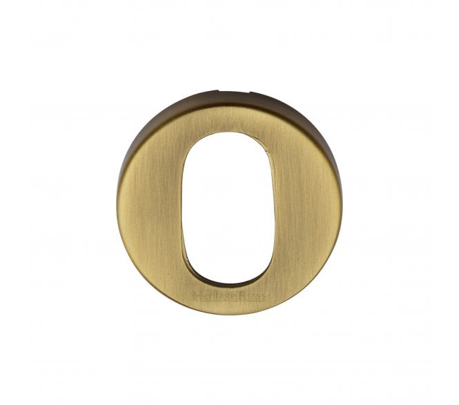 Heritage Brass V4009 Oval Profile Escutcheon 46mm - Antique Brass