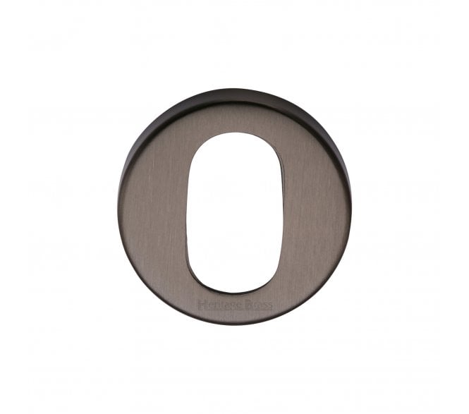 Heritage Brass V4009 Oval Profile Escutcheon 46mm -Matt Bronze