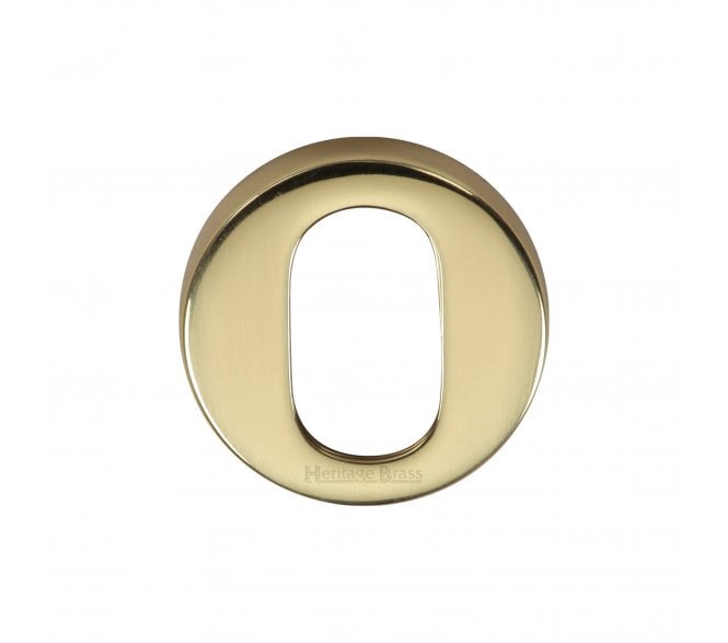 Heritage Brass V4009 Oval Profile Escutcheon 46mm - Polished Brass