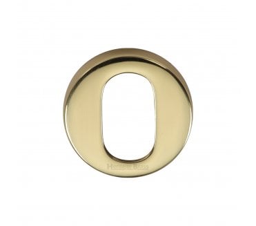 Heritage Brass V4009 Oval Profile Escutcheon 46mm - Polished Brass