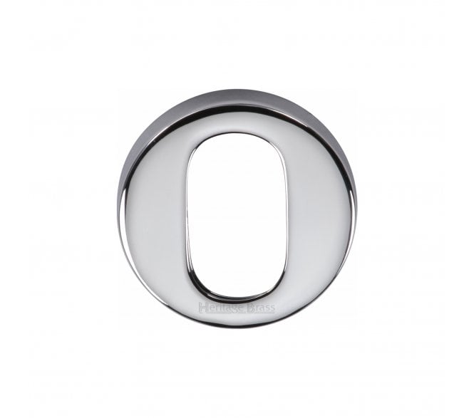 Heritage Brass V4009 Oval Profile Escutcheon 46mm - Polished Chrome