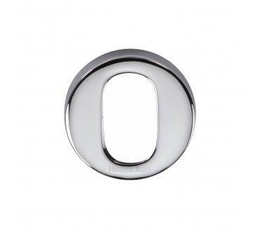 Heritage Brass V4009 Oval Profile Escutcheon 46mm - Polished Chrome