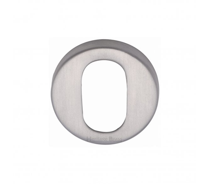 Heritage Brass V4009 Oval Profile Escutcheon 46mm - Satin Chrome
