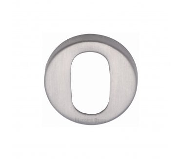 Heritage Brass V4009 Oval Profile Escutcheon 46mm - Satin Chrome