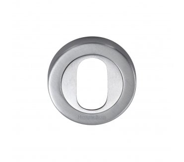 Heritage Brass V4010 Euro Profile Escutcheon 53mm -Satin Chrome