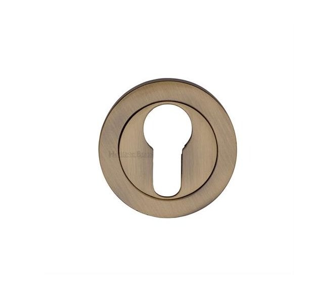 Heritage Brass V4020 Euro Profile Escutcheon 53mm - Antique Brass