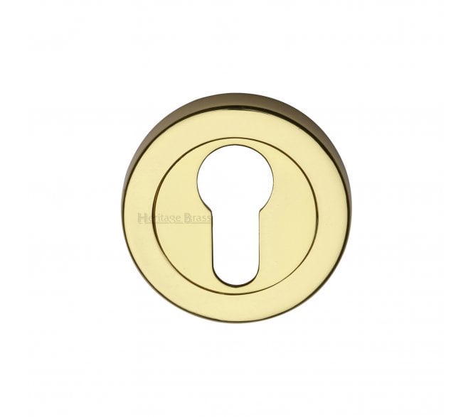 Heritage Brass V4020 Euro Profile Escutcheon 53mm - Polished Brass