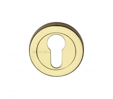 Heritage Brass V4020 Euro Profile Escutcheon 53mm - Polished Brass
