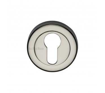 Heritage Brass V4020 Euro Profile Escutcheon 53mm - Polished Nickel