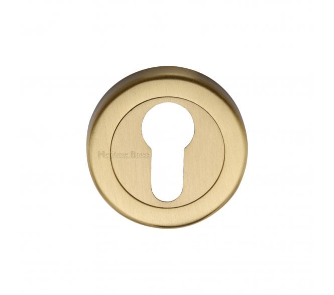 Heritage Brass V4020 Euro Profile Escutcheon - Satin Brass