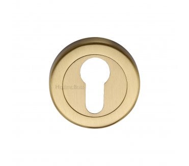 Heritage Brass V4020 Euro Profile Escutcheon - Satin Brass