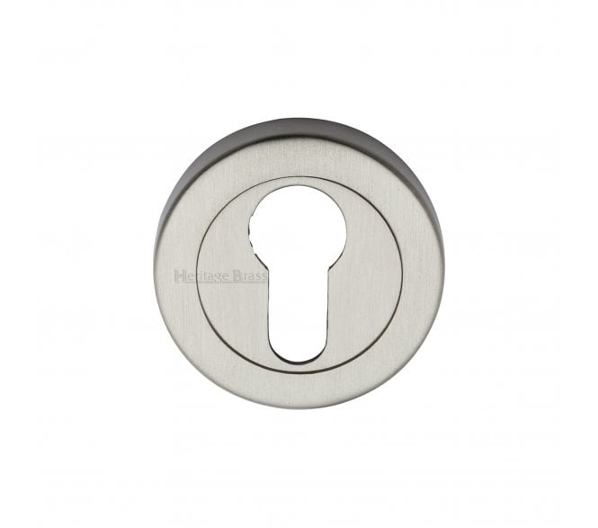 Heritage Brass V4020 Euro Profile Escutcheon - Satin Nickel