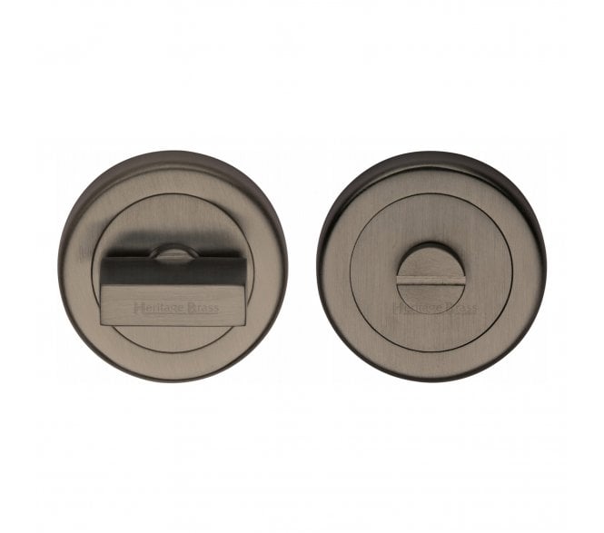 Heritage Brass V4035 Bathroom Turn & Release Set 53mm - Matt Bronze