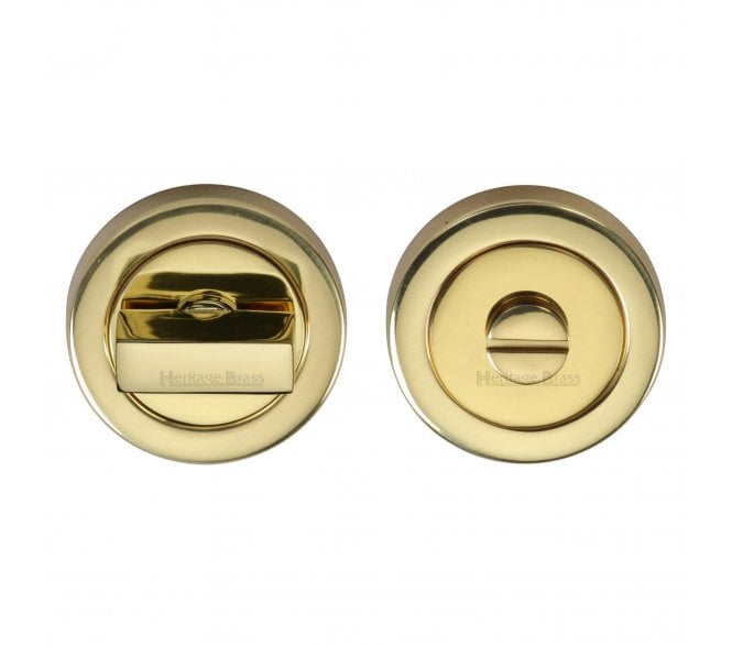 Heritage Brass V4035 Bathroom Turn & Release Set 53mm - Polished Brass