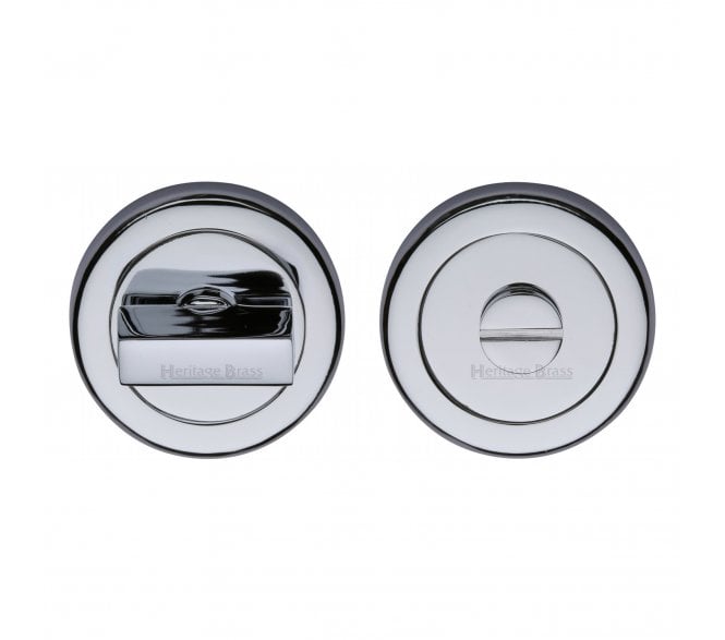 Heritage Brass V4035 Bathroom Turn & Release Set 53mm - Polished Chrome