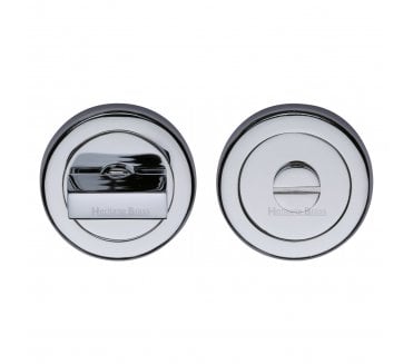 Heritage Brass V4035 Bathroom Turn & Release Set 53mm - Polished Chrome