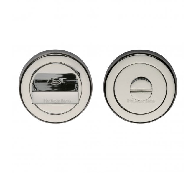 Heritage Brass V4035 Bathroom Turn & Release Set 53mm - Polished Nickel