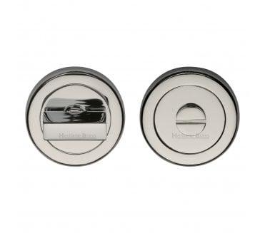 Heritage Brass V4035 Bathroom Turn & Release Set 53mm - Polished Nickel