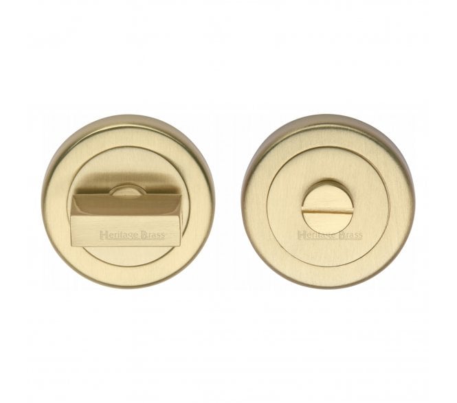 Heritage Brass V4035 Bathroom Turn & Release Set 53mm - Satin Brass