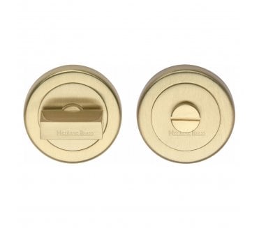 Heritage Brass V4035 Bathroom Turn & Release Set 53mm - Satin Brass