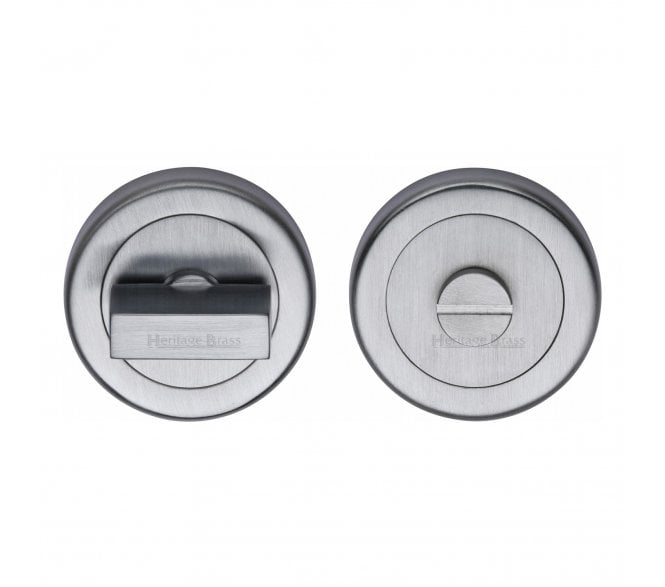 Heritage Brass V4035 Bathroom Turn & Release Set 53mm - Satin Chrome