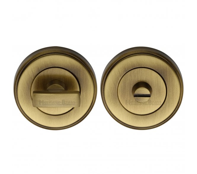 Heritage Brass V4040 Bath Turn & Release 50mm - Antique Brass