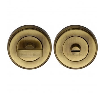 Heritage Brass V4040 Bath Turn & Release 50mm - Antique Brass
