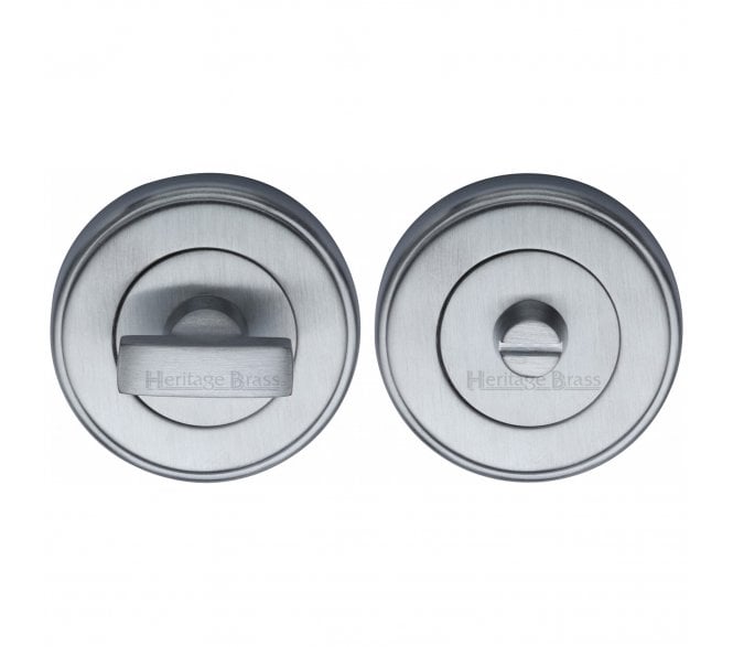 Heritage Brass V4040 Bath Turn & Release 50mm - Satin Chrome