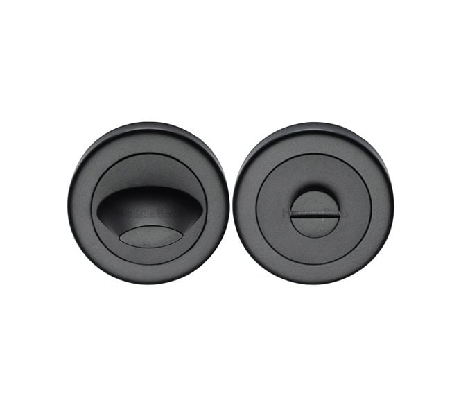 Heritage Brass V4043 Bathroom Thumbturn & Release - Matt Black