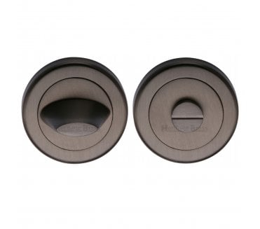 Heritage Brass V4043 Contemporary Bathroom Turn & Release 53mm - Matt Bronze