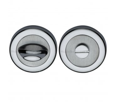 Heritage Brass V4043 Contemporary Bathroom Turn & Release 53mm - Polished Chrome/Satin Chrome