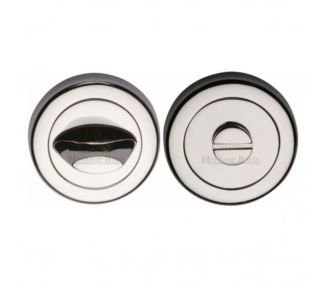 Heritage Brass V4043 Contemporary Bathroom Turn & Release 53mm - Polished Nickel
