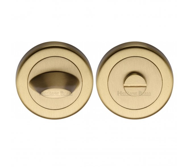 Heritage Brass V4043 Contemporary Bathroom Turn & Release 53mm - Satin Brass