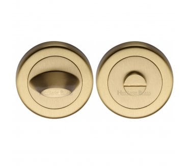 Heritage Brass V4043 Contemporary Bathroom Turn & Release 53mm - Satin Brass