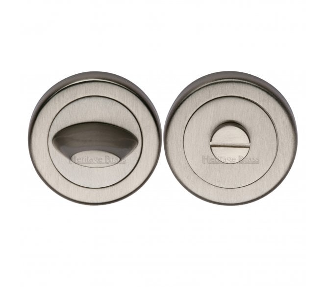 Heritage Brass V4043 Contemporary Bathroom Turn & Release 53mm - Satin Nickel