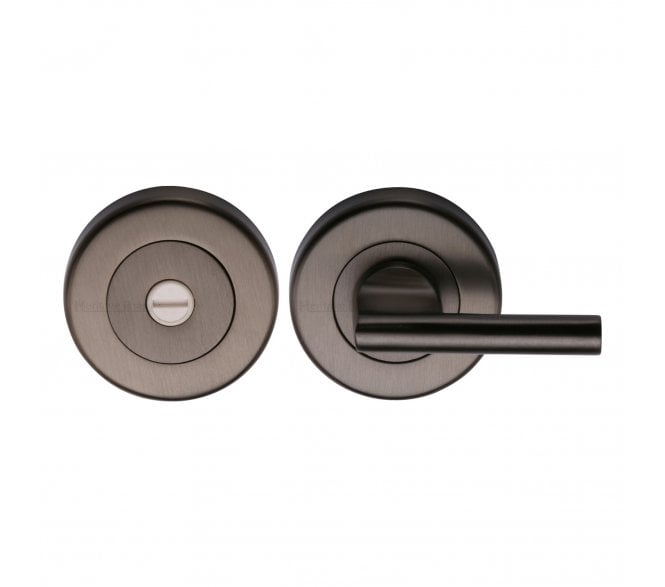 Heritage Brass V4044 Bathroom Thumbturn & Release - Matt Bronze