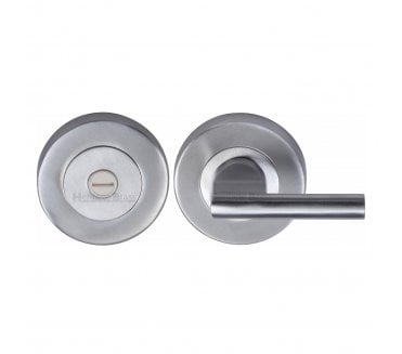 Heritage Brass V4044 Ergonomic Bath Turn & Release 53mm -  Satin Chrome