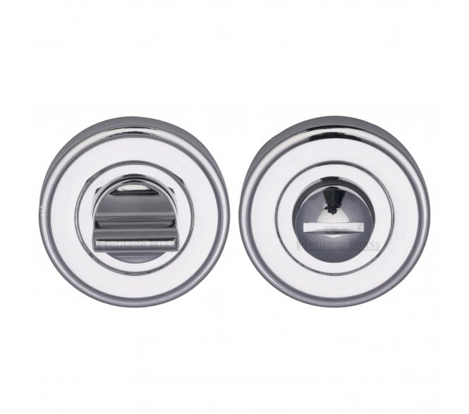 Heritage Brass V4045 Bath Turn & Release 48mm - Polished Chrome