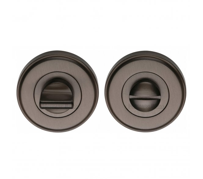 Heritage Brass V4045 Bath Turn & Release 50mm - Matt Bronze