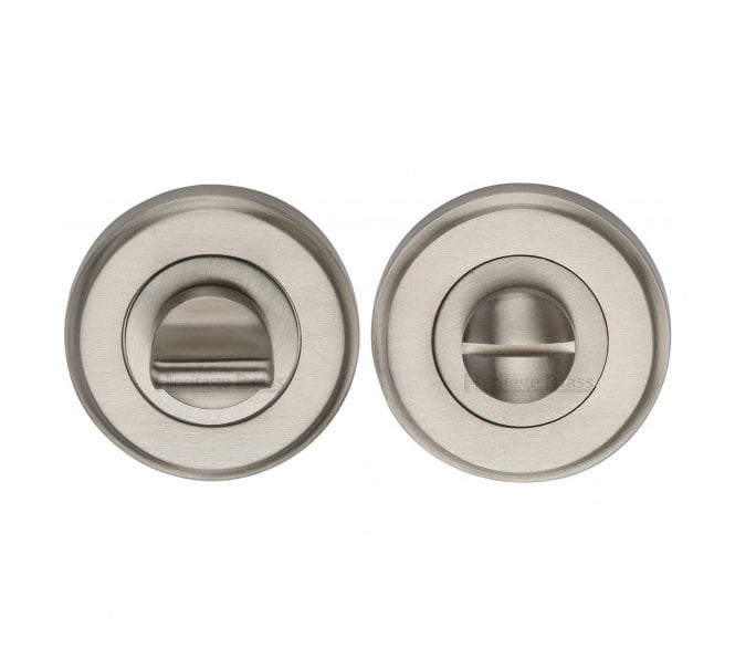 Heritage Brass V4045 Bath Turn & Release 50mm - Satin Nickel