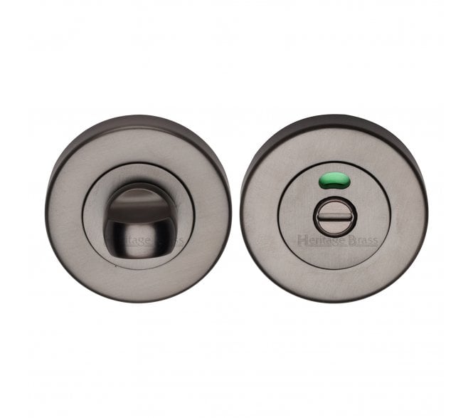 Heritage Brass V4046 Bathroom Thumbturn & Release W/Indicator - Matt Bronze