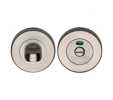 Heritage Brass V4046 Bathroom Thumbturn & Release W/Indicator - Satin Nickel