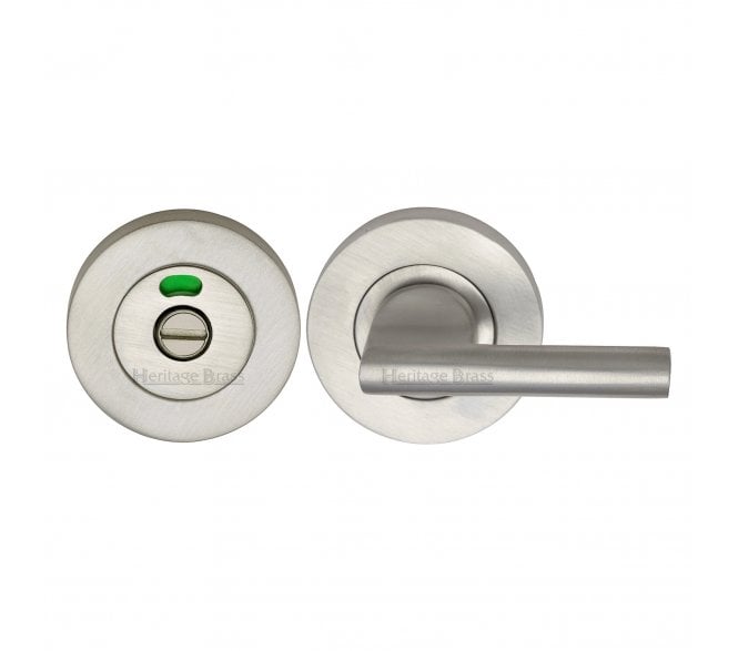 Heritage Brass V4048 Bathroom Thumbturn & Release W/Indicator - Satin Nickel
