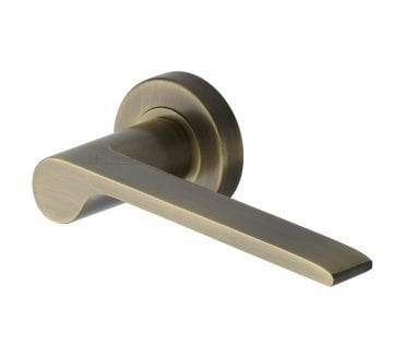 Heritage Brass V4190 Julia Lever on Rose - Antique Brass