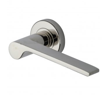Heritage Brass V4190 Julia Lever on Rose - Polished Nickel