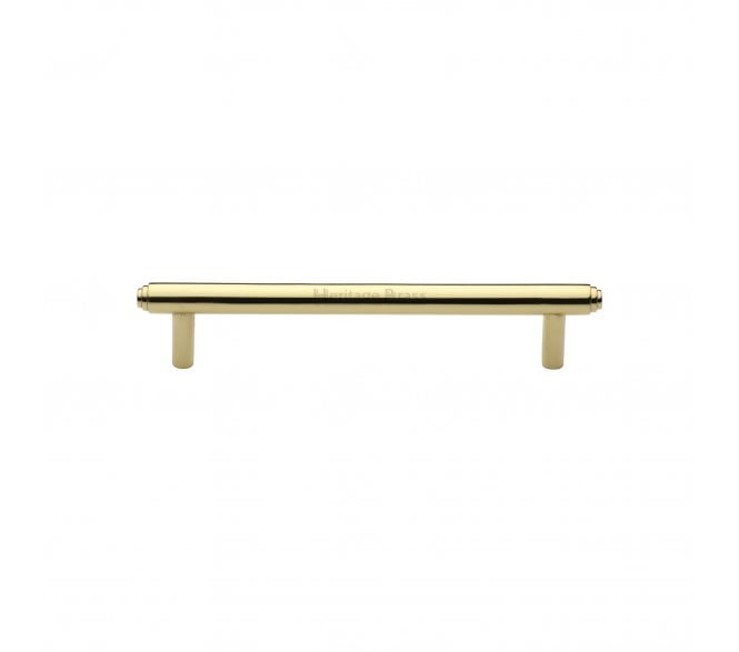 Heritage Brass V4410 Stepped T-Bar Cabinet Pull Handles - Polished Brass